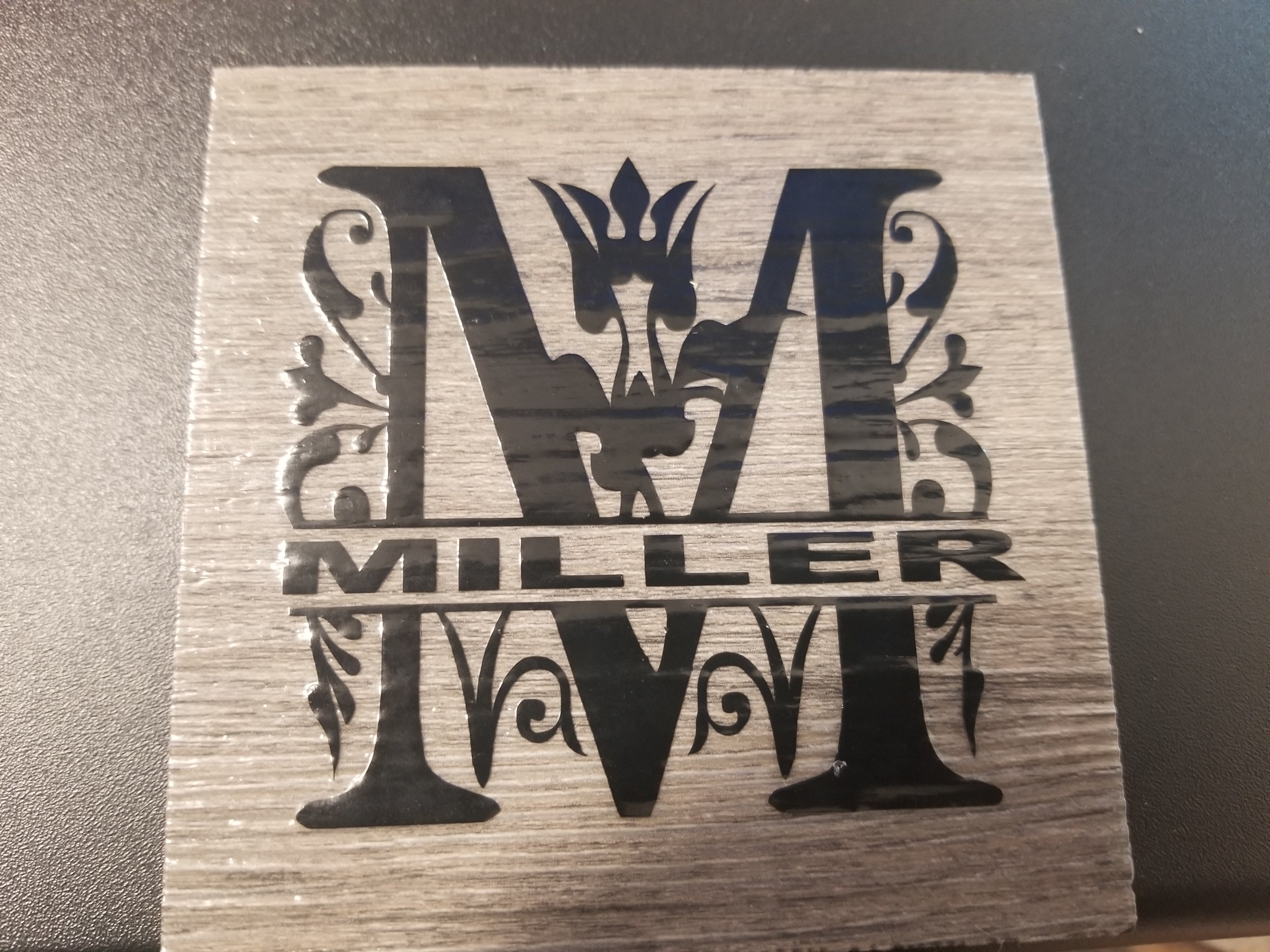 "Wooden" Vinyl Laminate Coasters