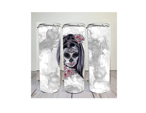 30 oz. Skinny Tumblers - Sugar Skulls Collection