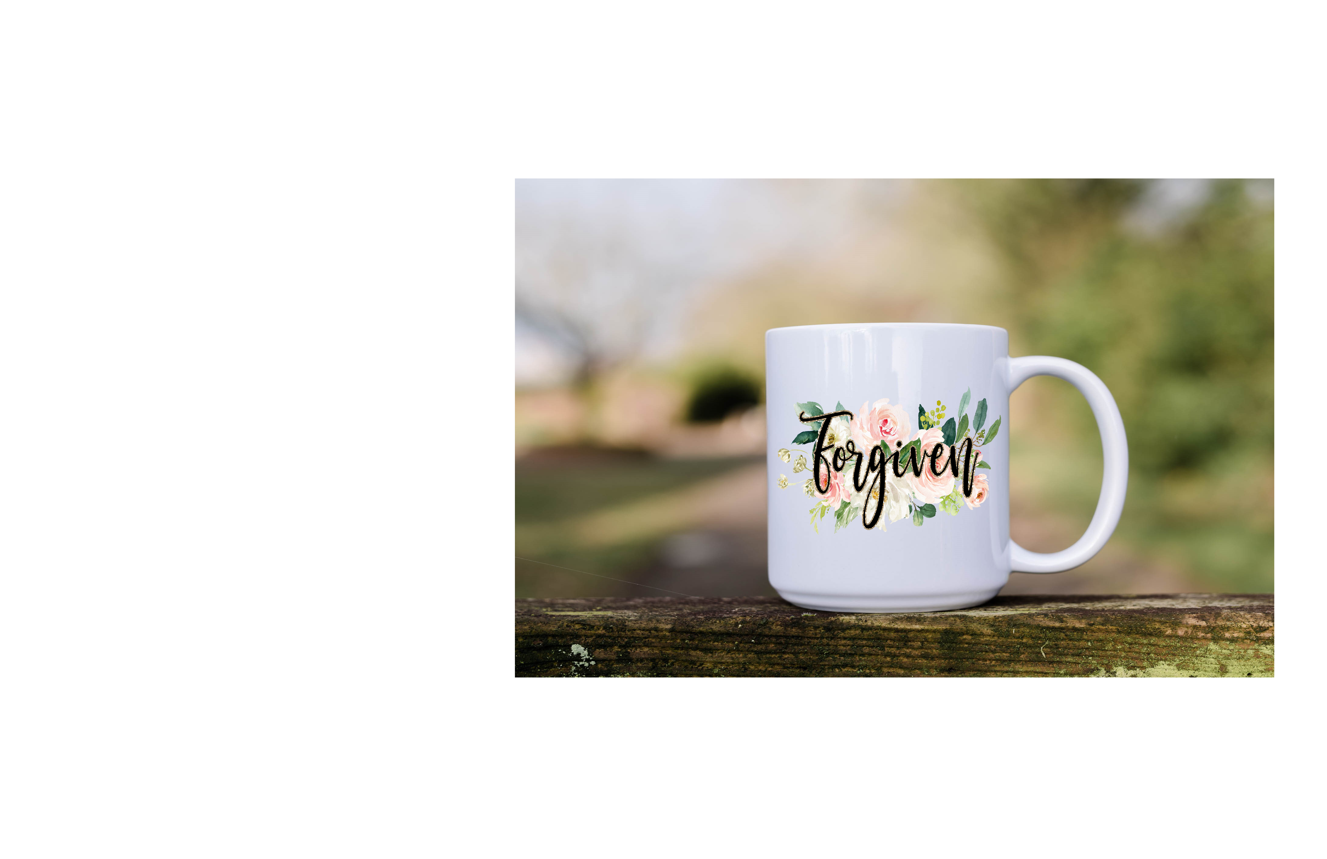 15 oz. Sublimation Mugs w/Coordinating Coasters - Faith