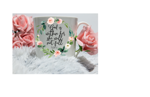 15 oz. Sublimation Mugs w/Coordinating Coasters - Faith