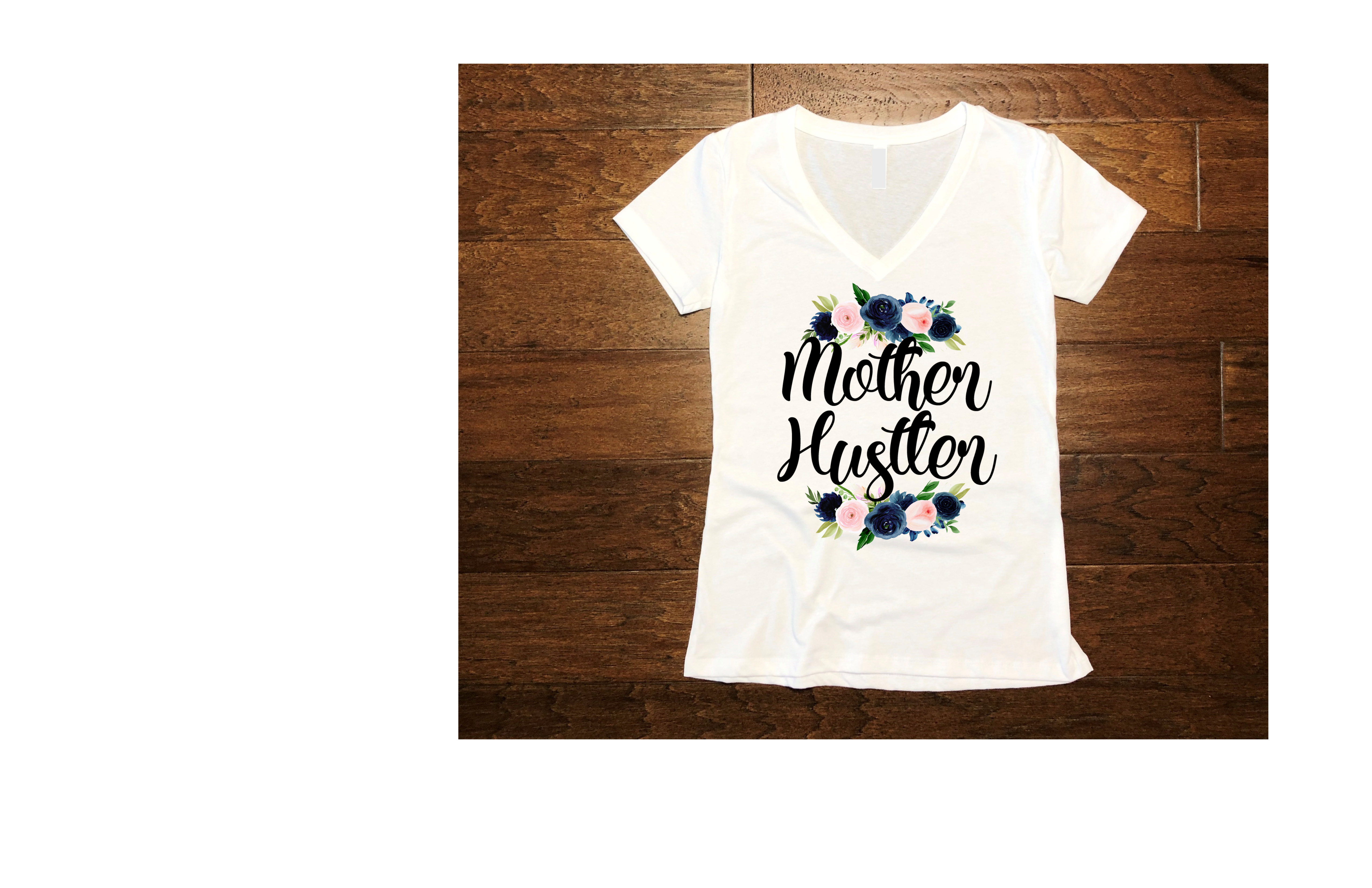 Short-Sleeved White T-Shirts - Mothers