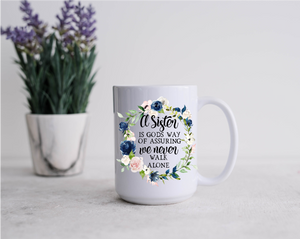 15 oz. Sublimation Mugs w/Matching Coasters for Sisters