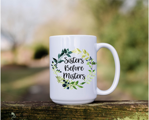 15 oz. Sublimation Mugs w/Matching Coasters for Sisters