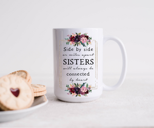 15 oz. Sublimation Mugs w/Matching Coasters for Sisters